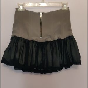 Women silk mini skirt